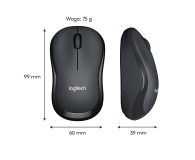 LOGITECH M220 silent wireless czarna - 329384 - zdjęcie 14